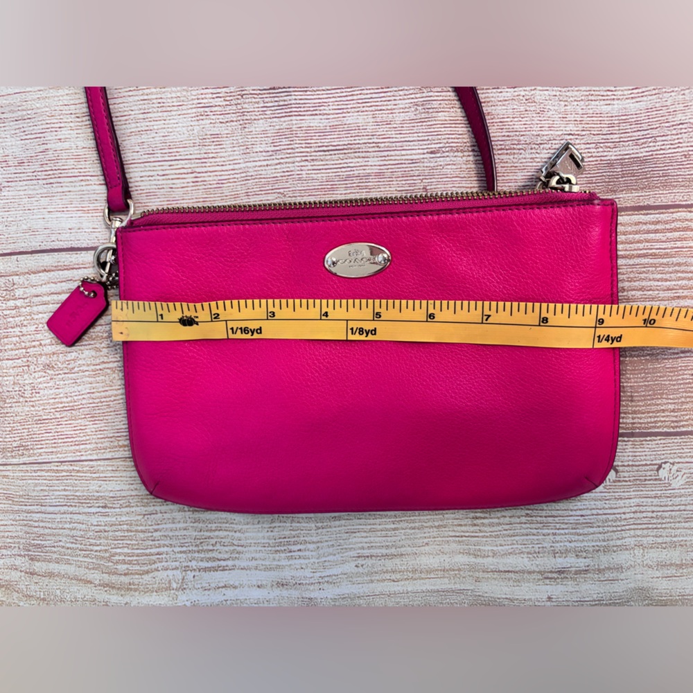 Coach Fuchsia Leather Crossbody - Picture 8 of 9
